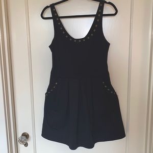 PLL X Aeropostale Black Studded Skater Dress